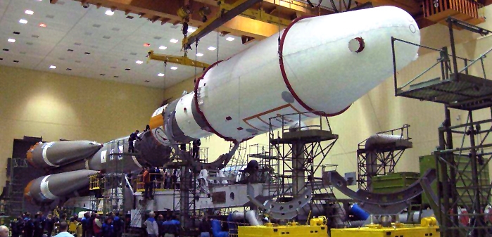 Globalstar Satellite Payload Mated to the Soyuz Launch Vehicle