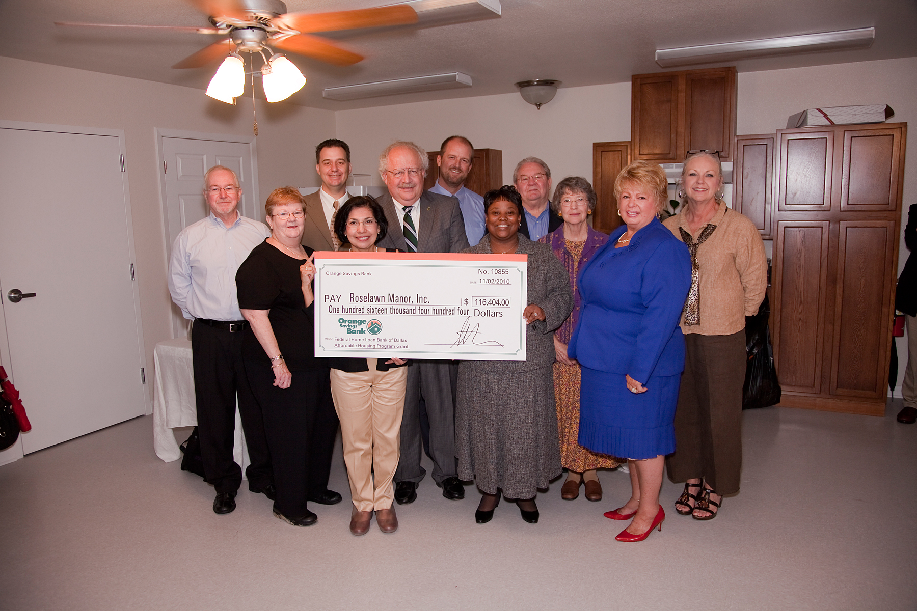 Grant from Orange Savings Bank and FHLB Dallas