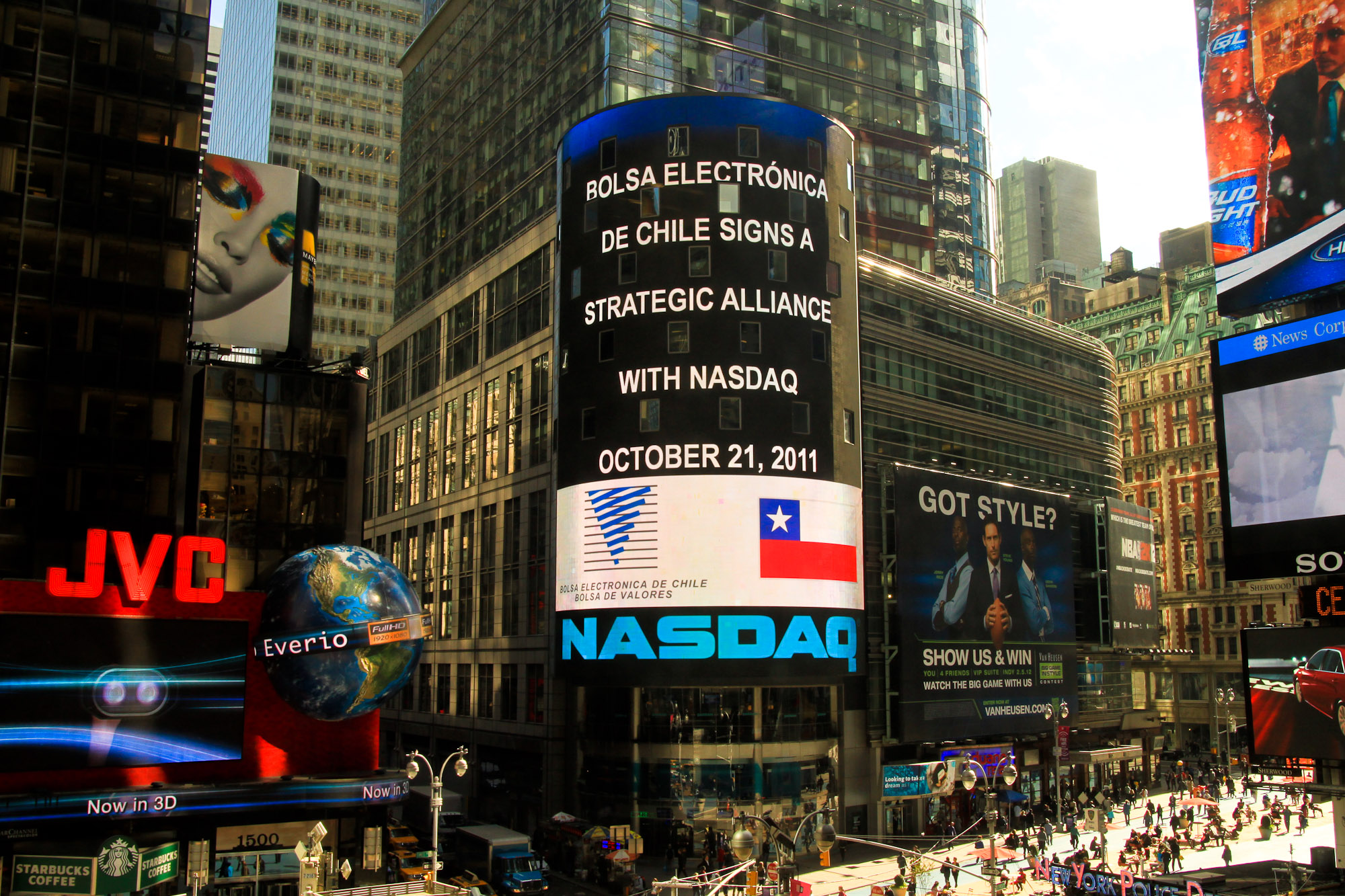 Chilean Exchange in Times Square