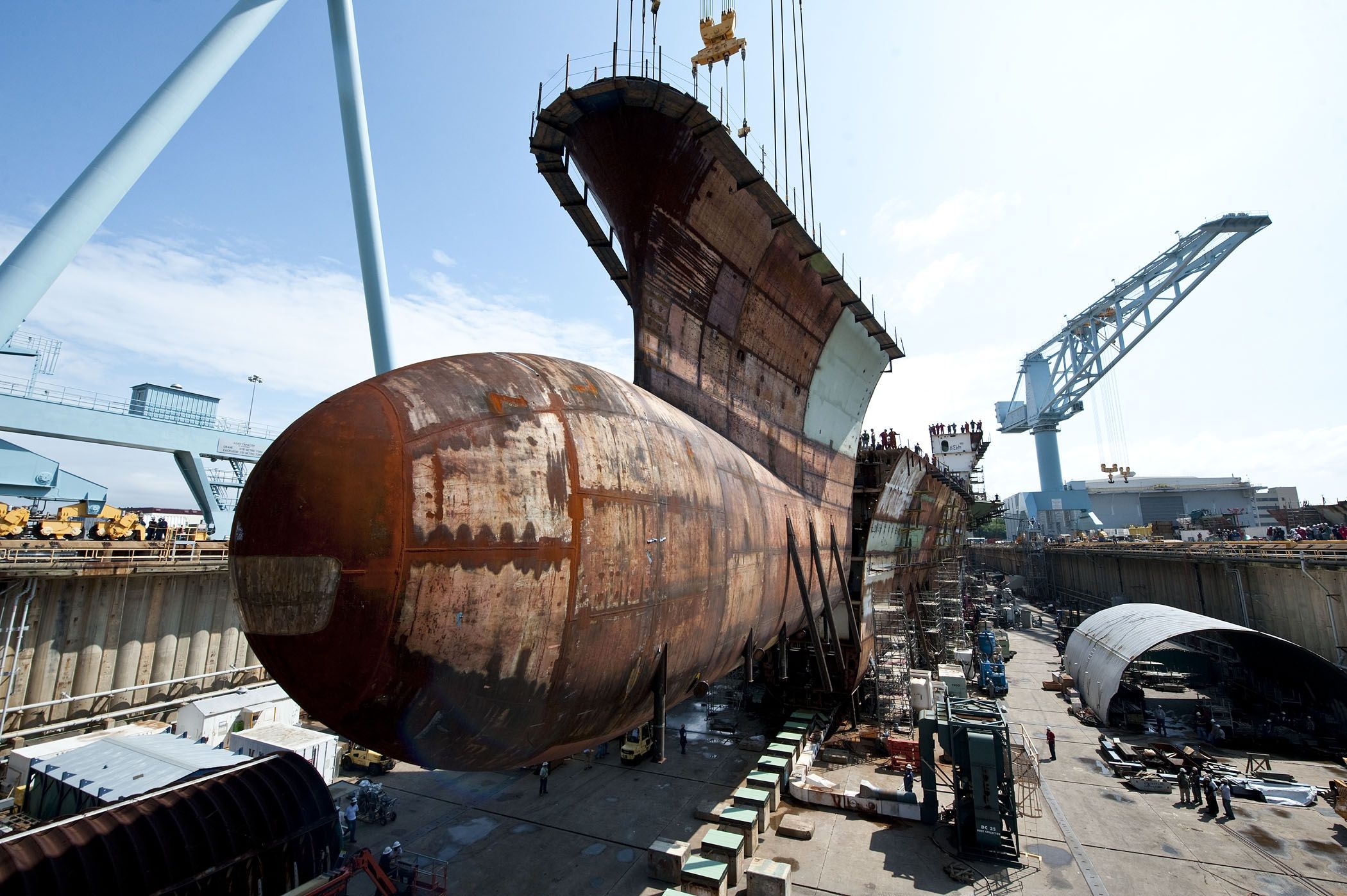 CVN 78 Lower Bow Lift