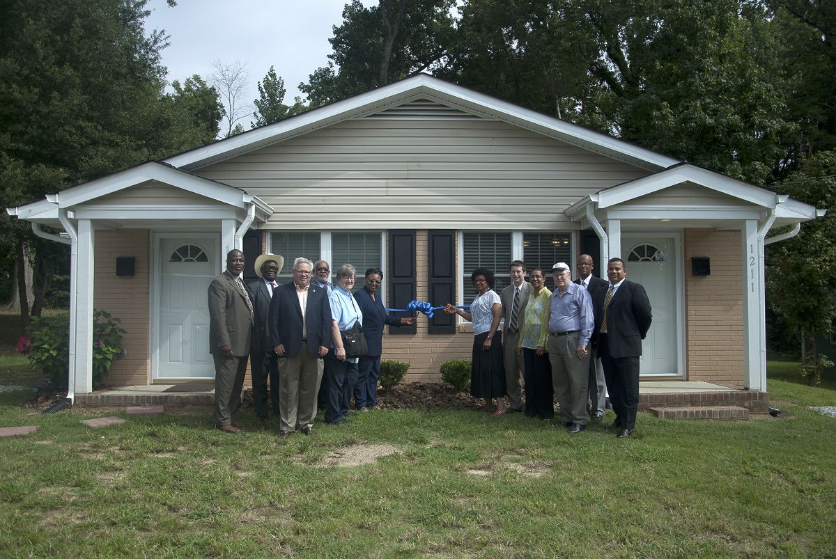 Local Credit Union Volunteers Tour Durham Revitalization Project