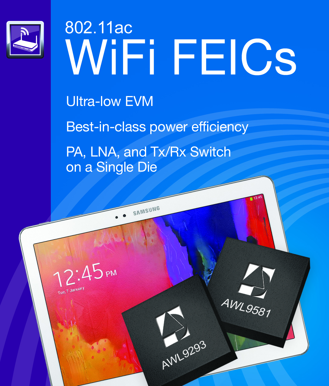 Samsung GALAXY Tab Pro Powered by ANADIGICS