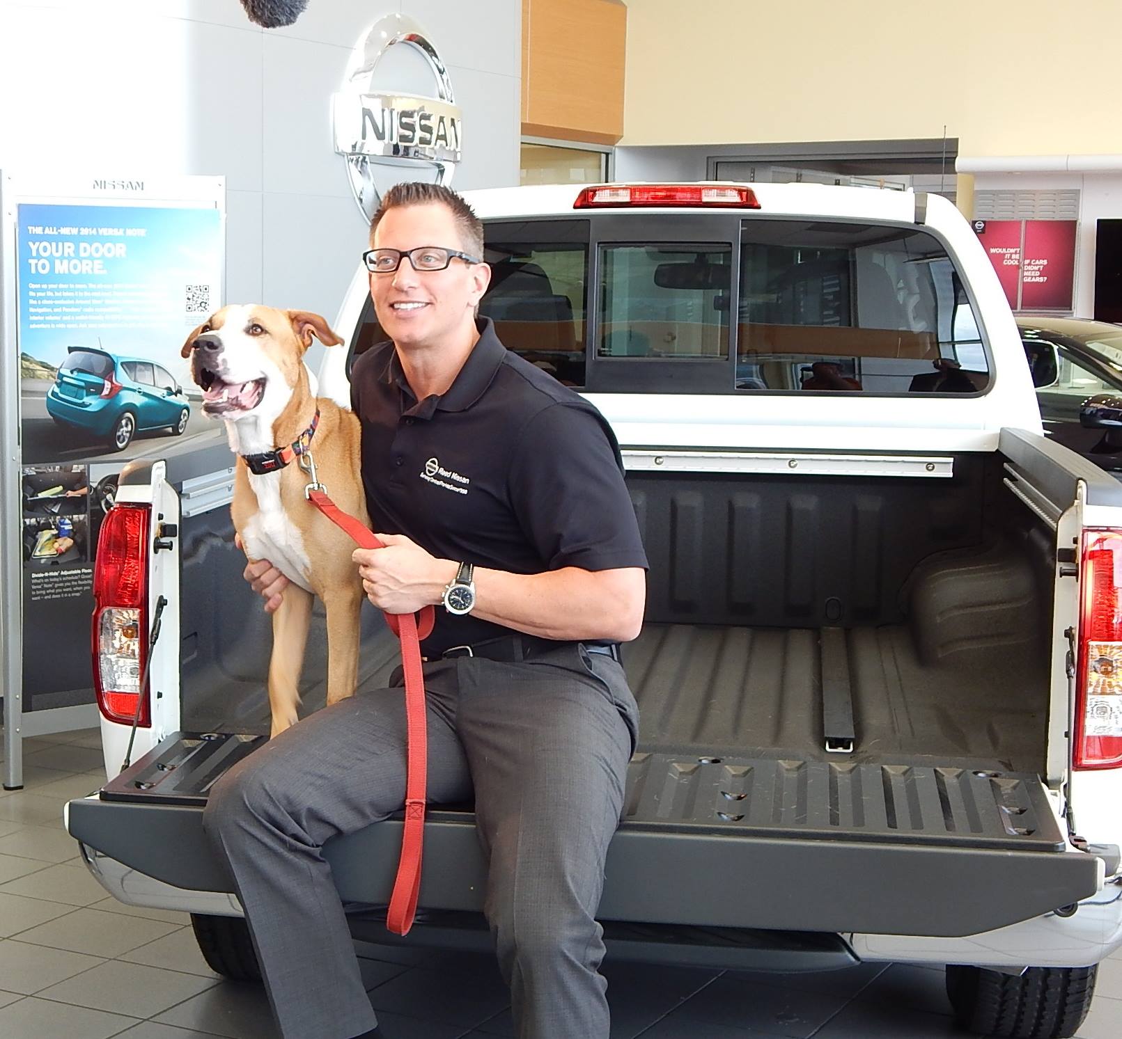 Aaron Hill and Kane Celebrate Reed Nissan Pet Rescue Project