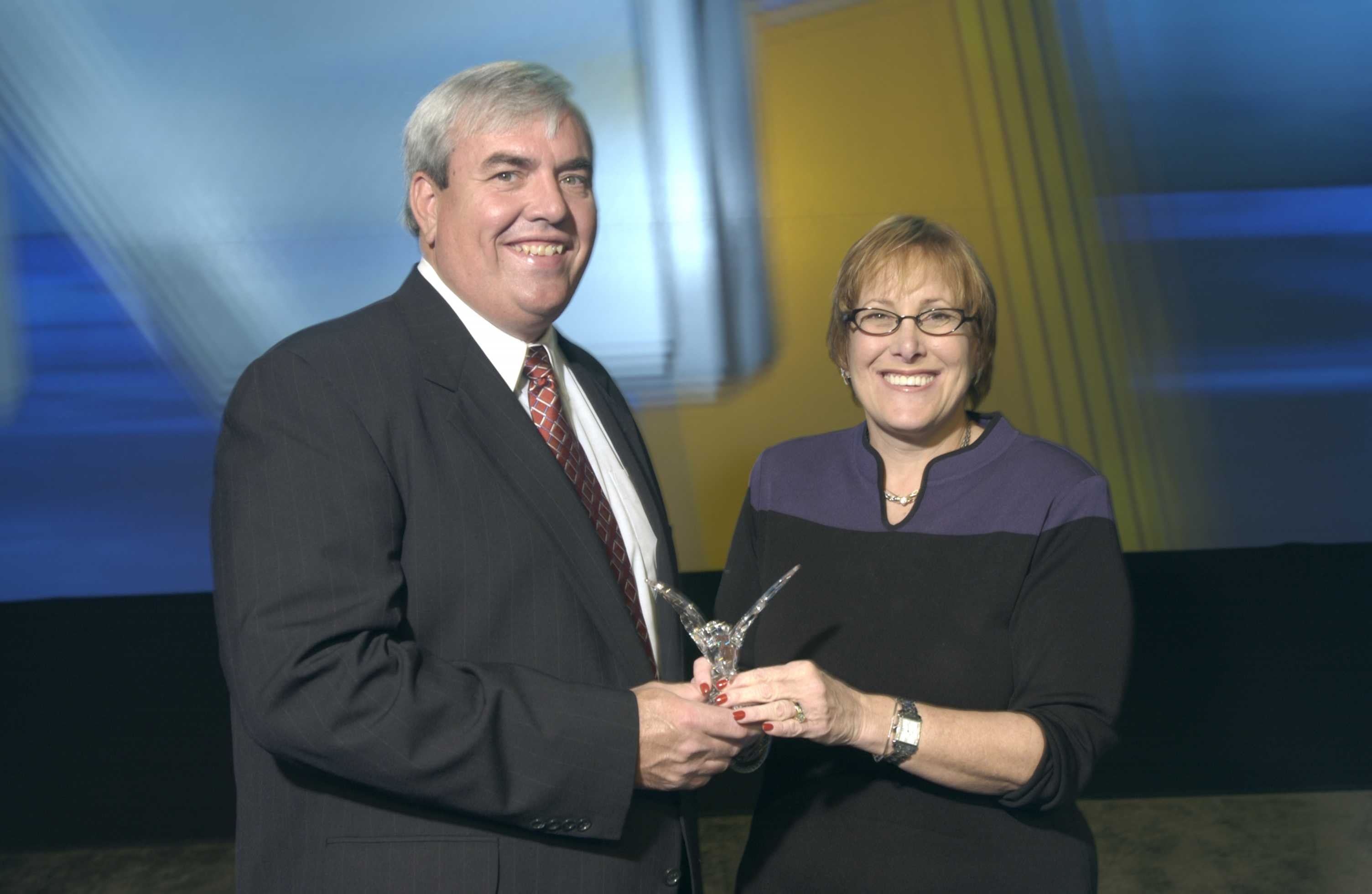 Vicki Accepting Award