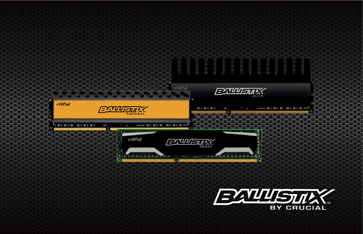 Crucial Ballistix Sport, Tactical and Elite Memory