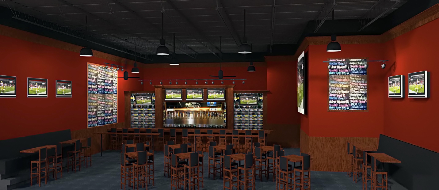 Rendering of The Brass Tap in airports