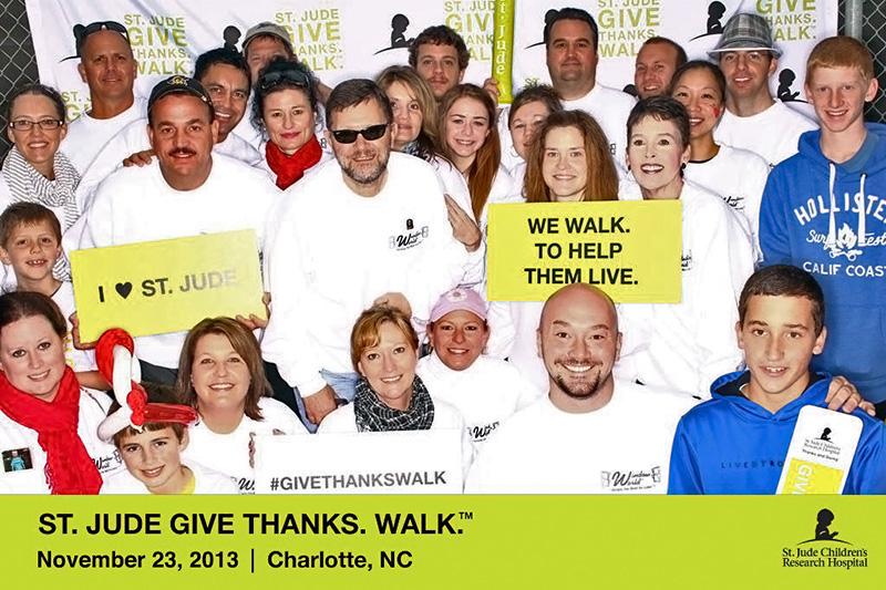 Window World Corporate Team at Charlotte, N.C. 2013 St. Jude Give thanks. Walk