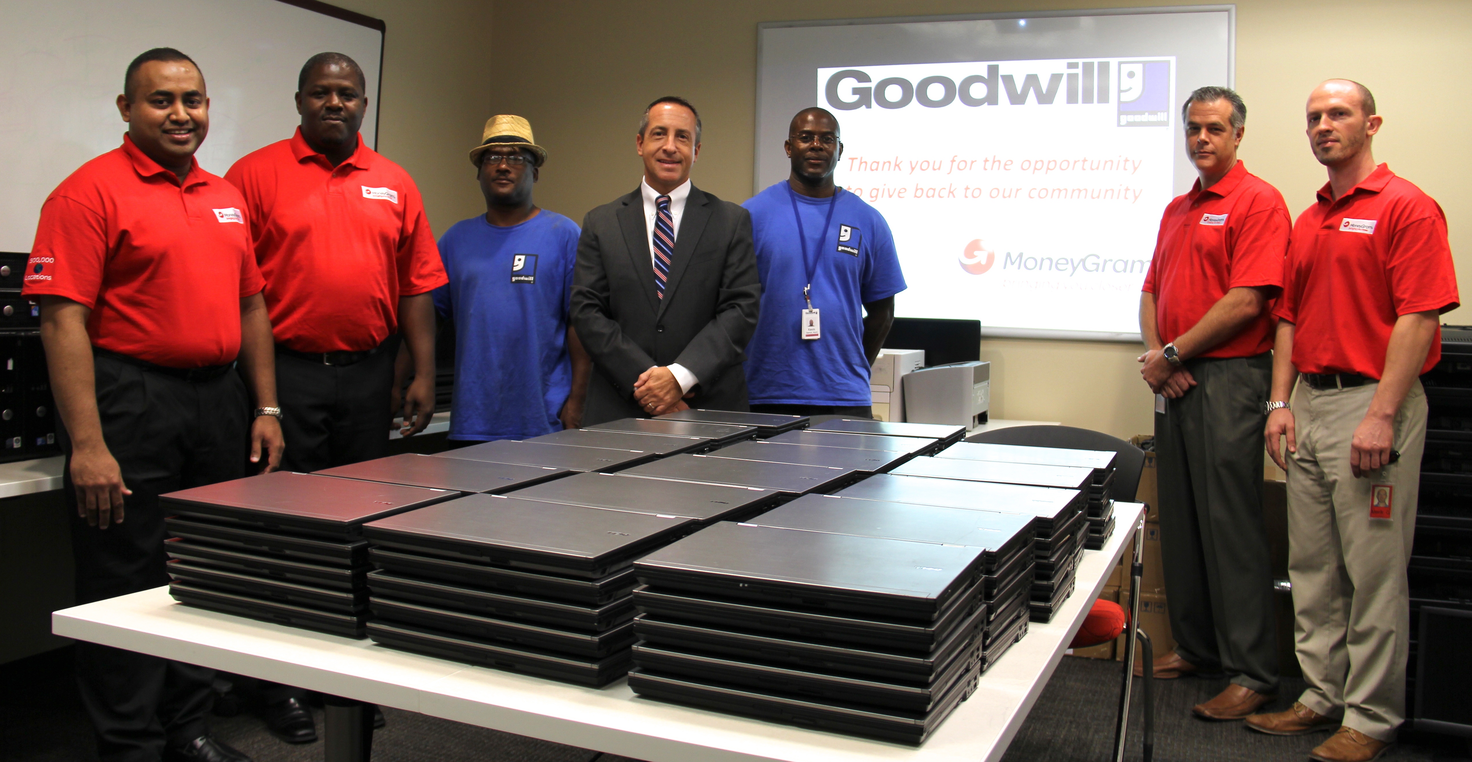 MoneyGram Donates Hundreds of Computers to Goodwill