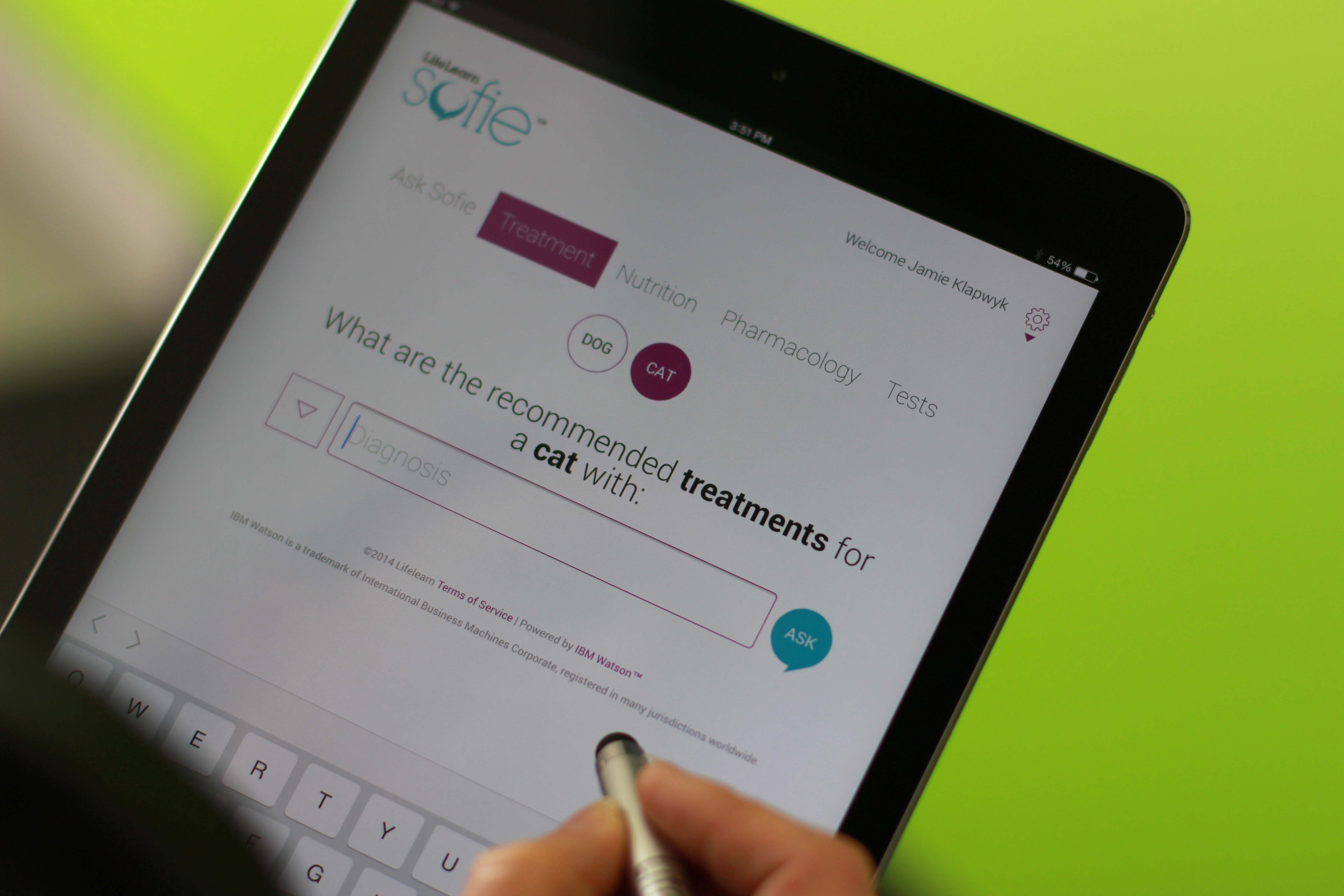 LifeLearn Sofie, powered by IBM Watson
