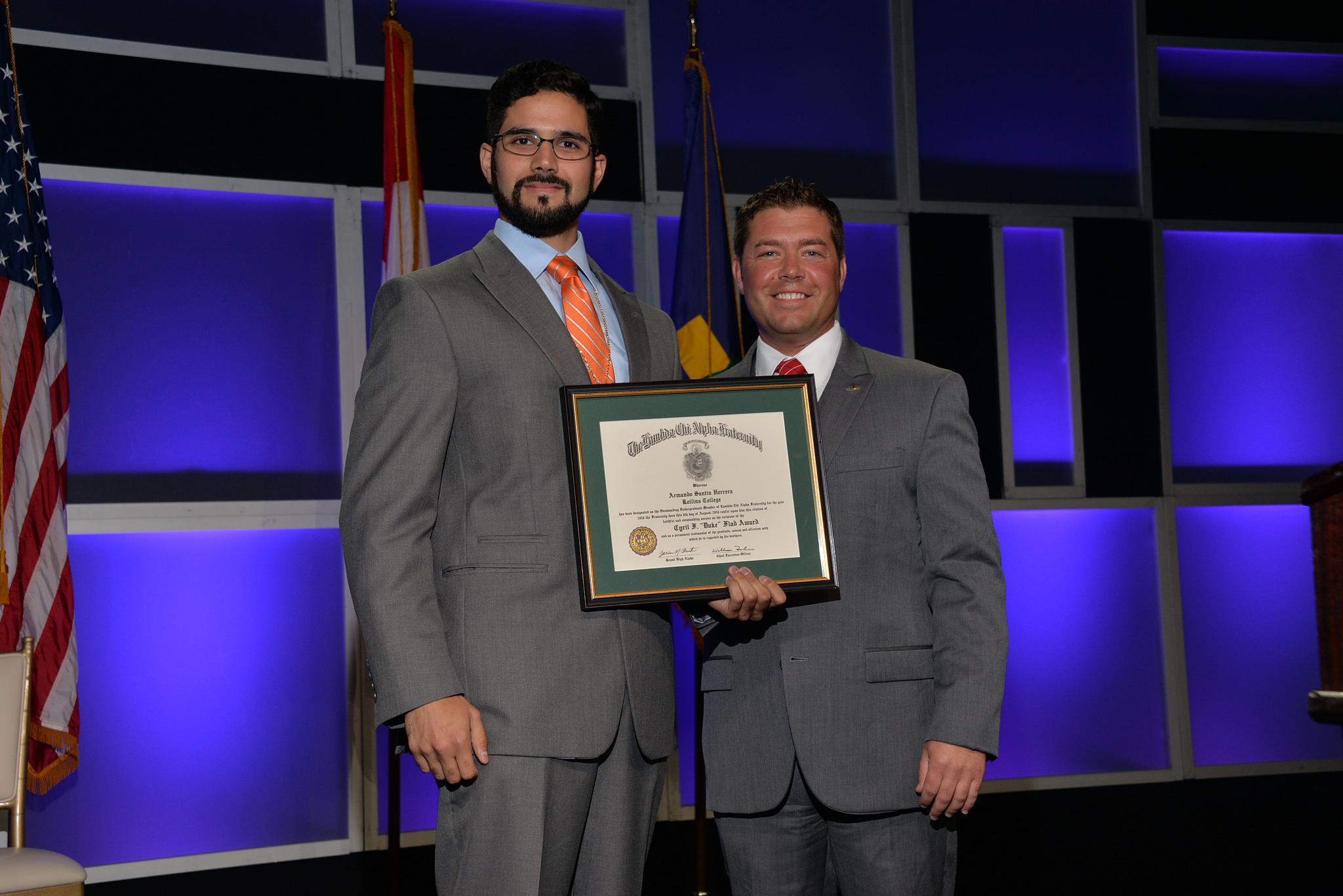 Armando Santin - Named Lambda Chi's 2016 Top Undergraduate