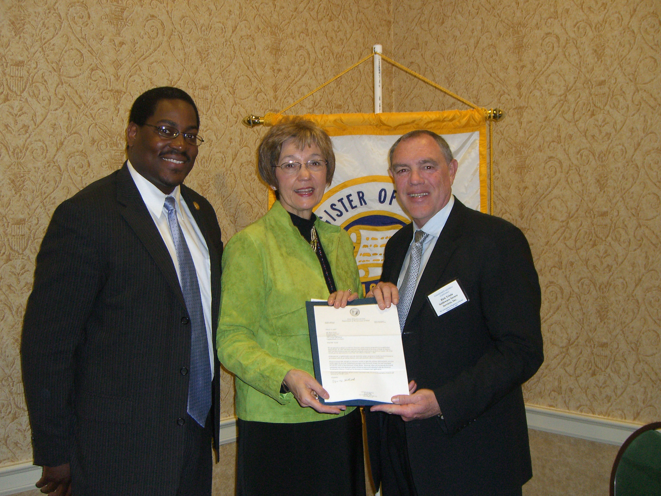 e-Notarization technology certificate