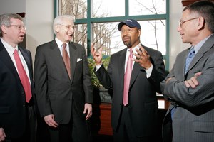 Mayor Nutter with Wharton School Officials