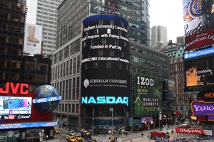 Fordham Debuts Global Finance Program with NASDAQ OMX Grant