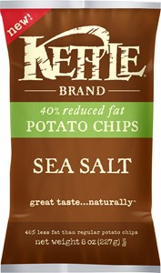 Kettle Brand(R) Reduced Fat Sea Salt Potato Chips