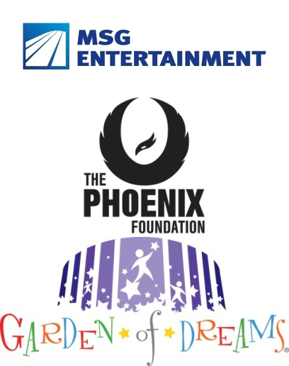 MSG Entertainment, The Phoenix Foundation, Garden of Dreams Foundation Logos
