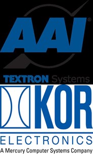 AAI Unmanned Aircraft Systems / KOR Electronics Logos