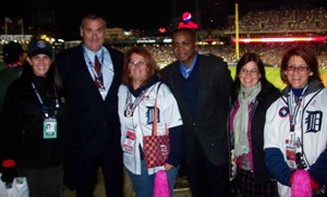 Sue Wagner, Detroit Tigers Designated Driver for the Season, won tickets to the 2012 World Series Game Three