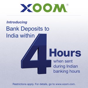 4 Hours Deposits to India