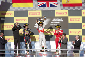 Lewis Hamilton wins 2012 FORMULA 1 UNITED STATES GRAND PRIX