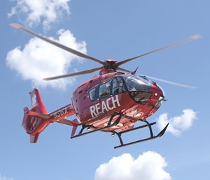 REACH's new EC135 helicopter serves customers in Northern California