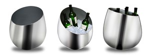 New Prodigious, Silver-Plated Epicureanist Silver Ice Bucket