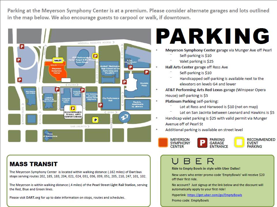 Empty Bowls Parking