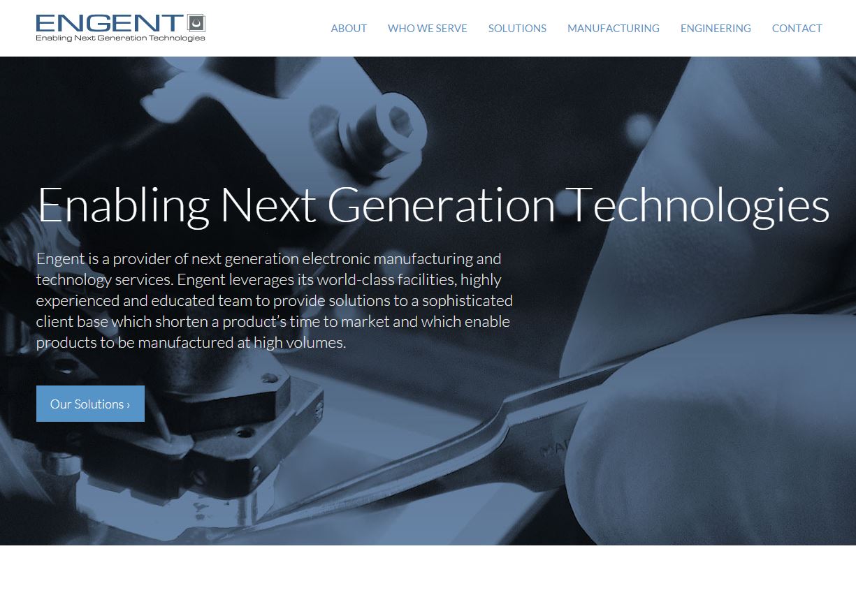 Engent's new website showcases how it moves electronics to market fast 