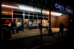 Longtime Music Venue Cat's Cradle in Carrboro, NC. Photo courtesy of Chapel Hill Orange County Visitors Bureau