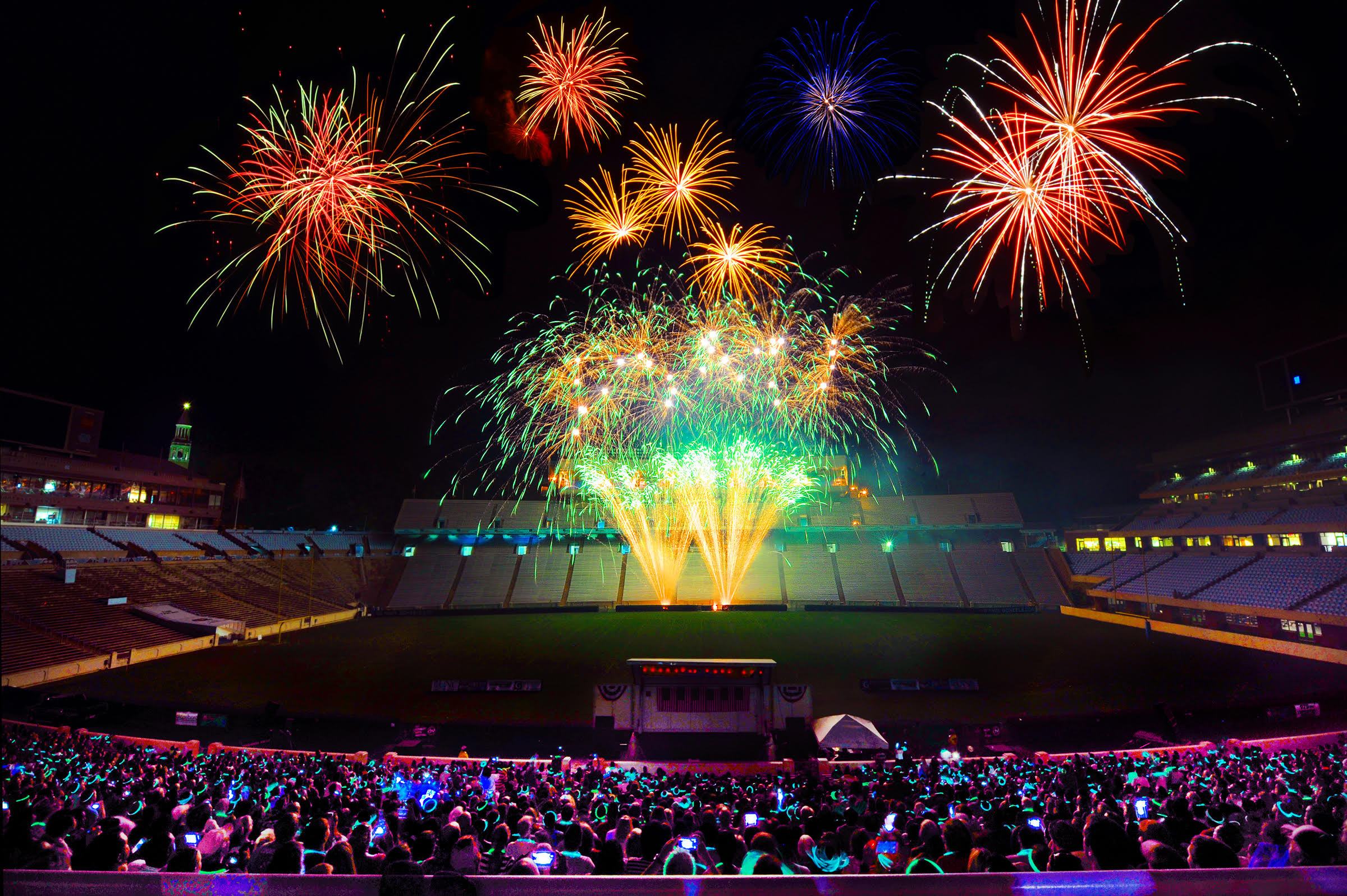 Photo Caption - Celebrate July 4th with Fireworks at Kenan Stadium on the UNC-Chapel Hill Campus