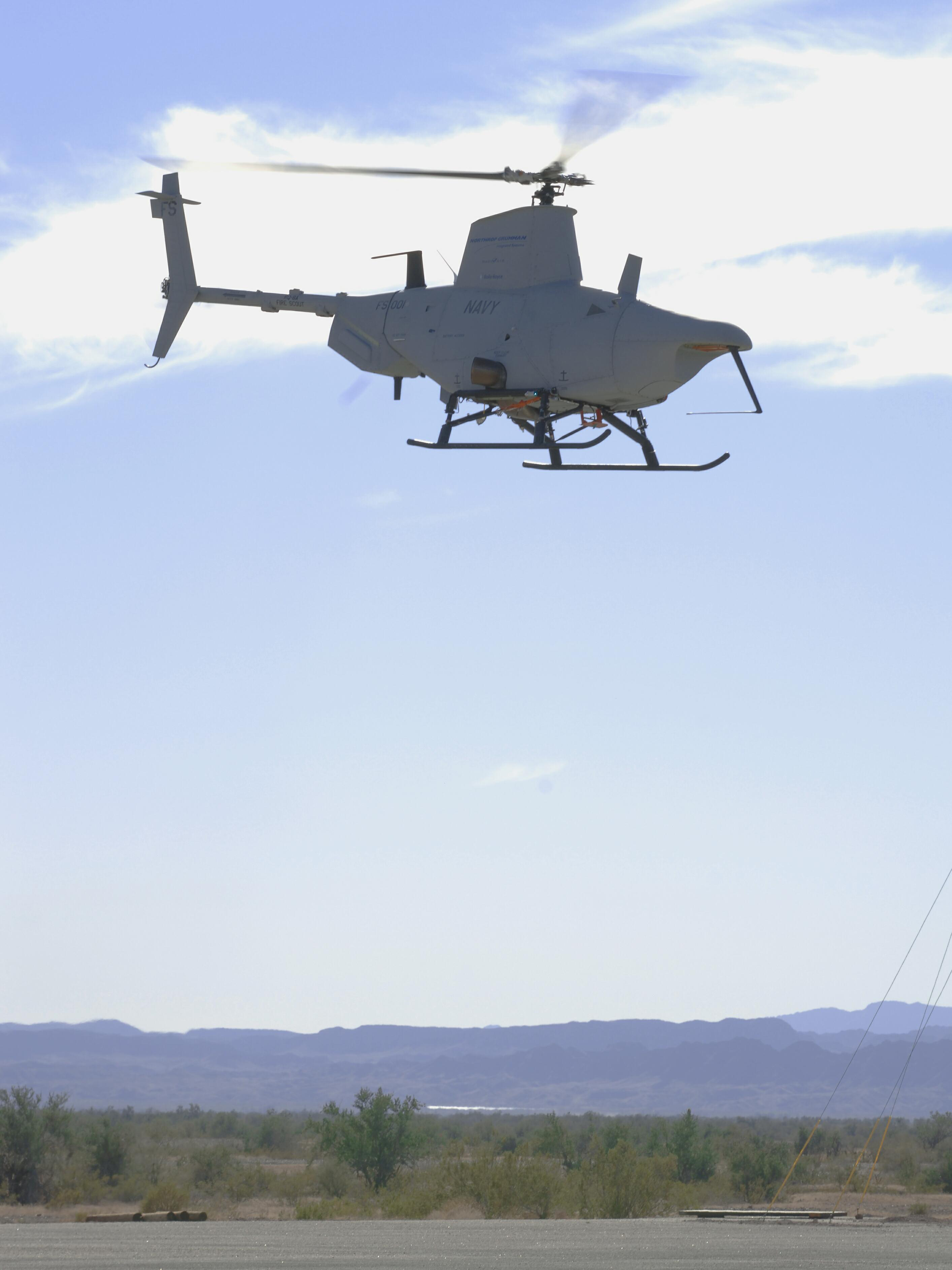 RQ-8A Fire Scout takes off