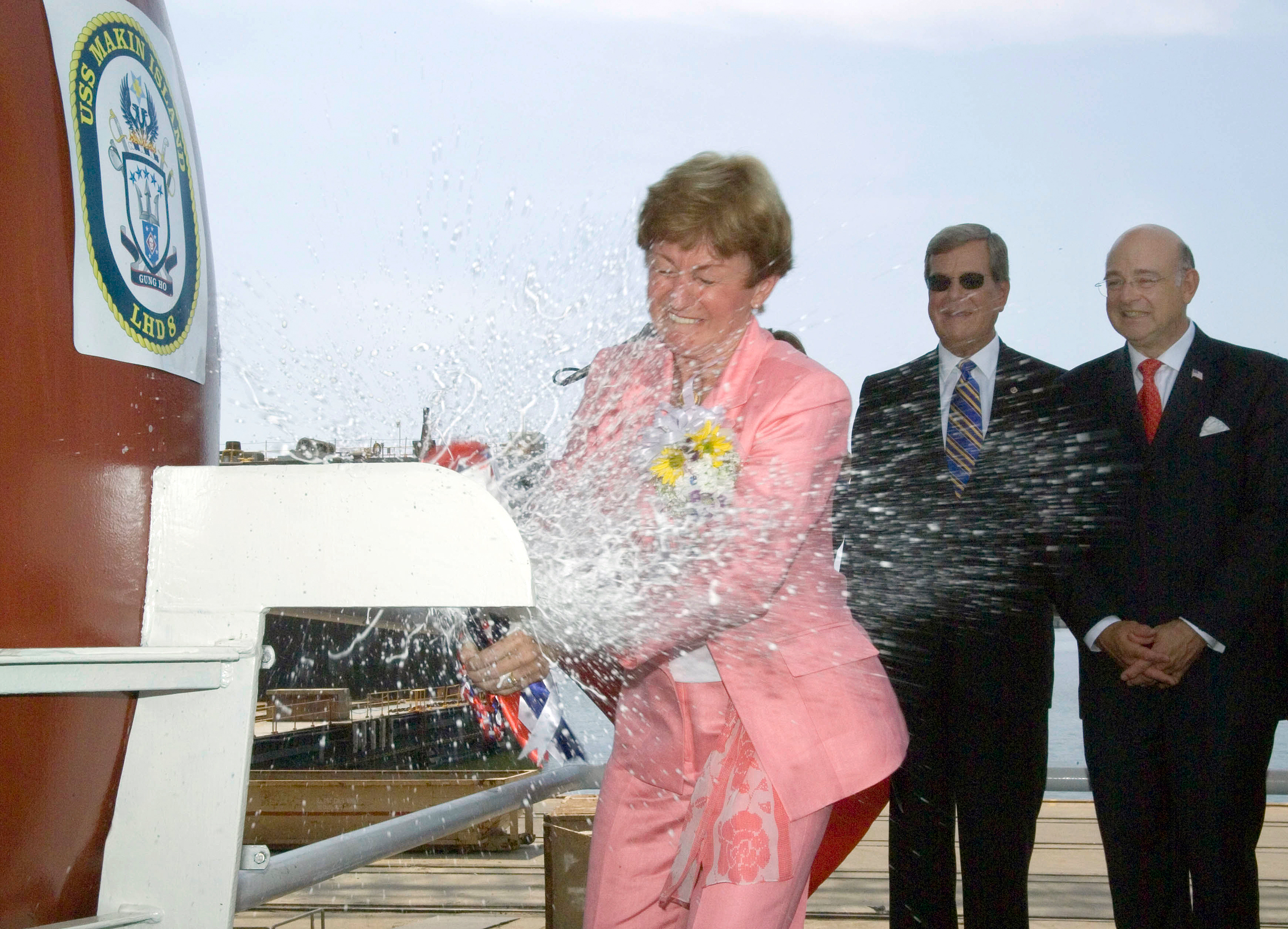 Christening of Makin Island (LHD 8)