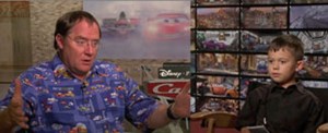 John Lasseter and Anthony Aranda at Pixar