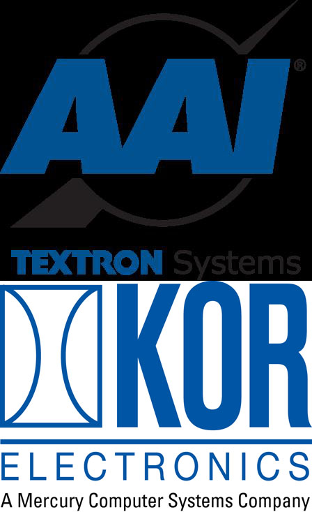 AAI Unmanned Aircraft Systems / KOR Electronics Logos