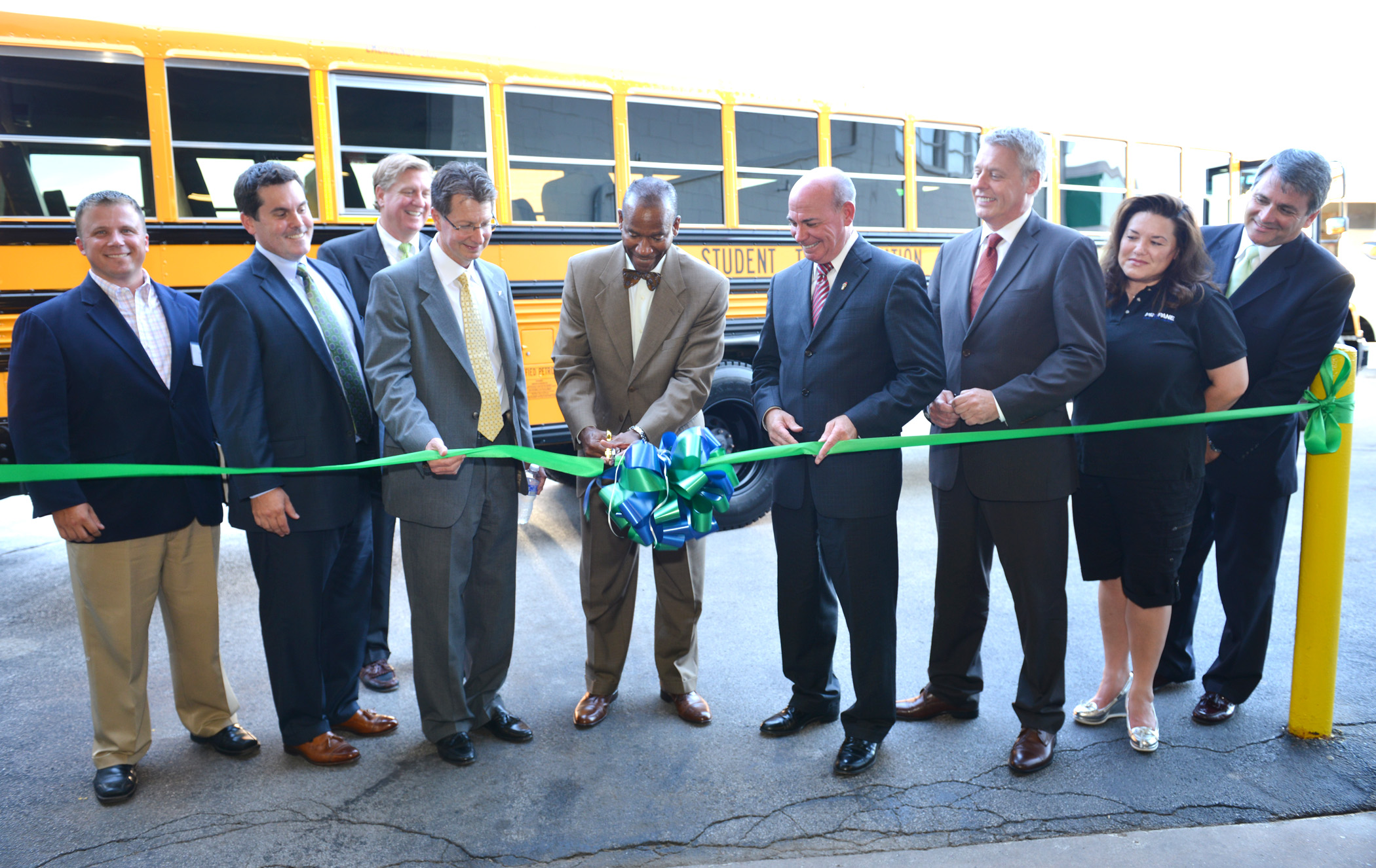 Student Transportation of America ribbon cutting ceremony - Omaha, Nebraska
