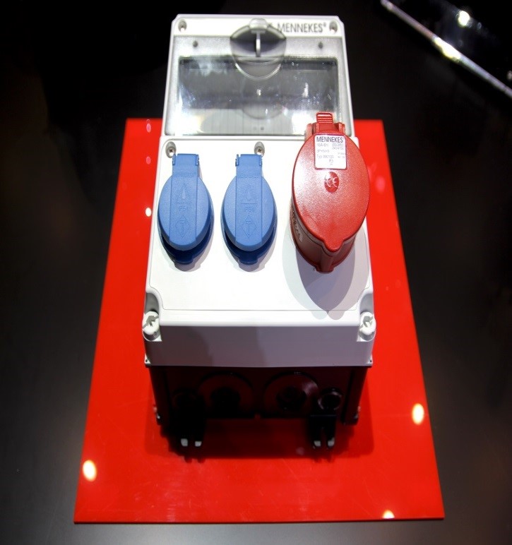 Sample junction box from Menneke made with PBT from Lanxess derived from the BDO