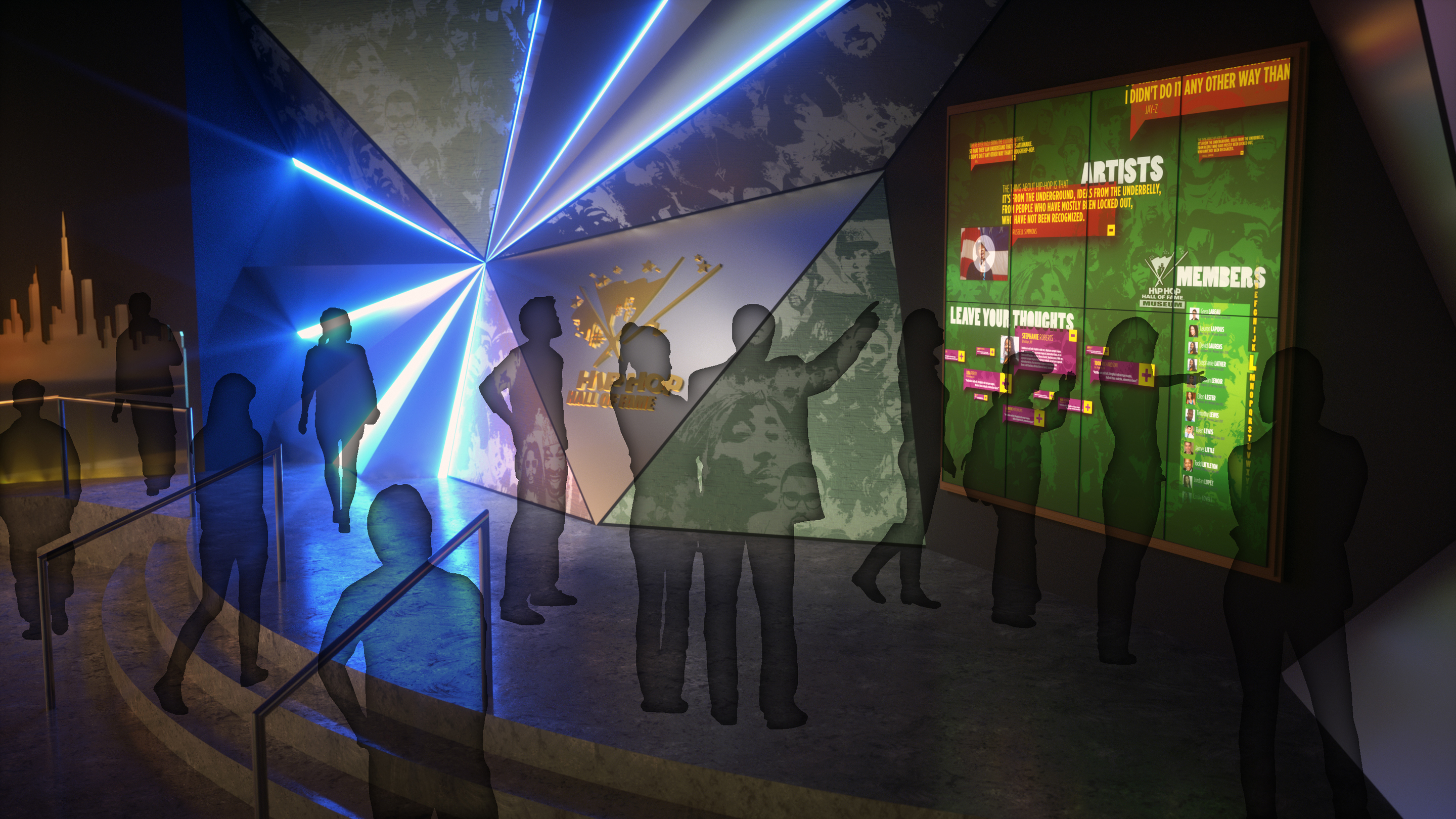 Fans Wall of Fame Exhibit in Hip Hop Museum