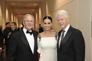 President George W. Bush_Katy Perry_President Bill Clinton