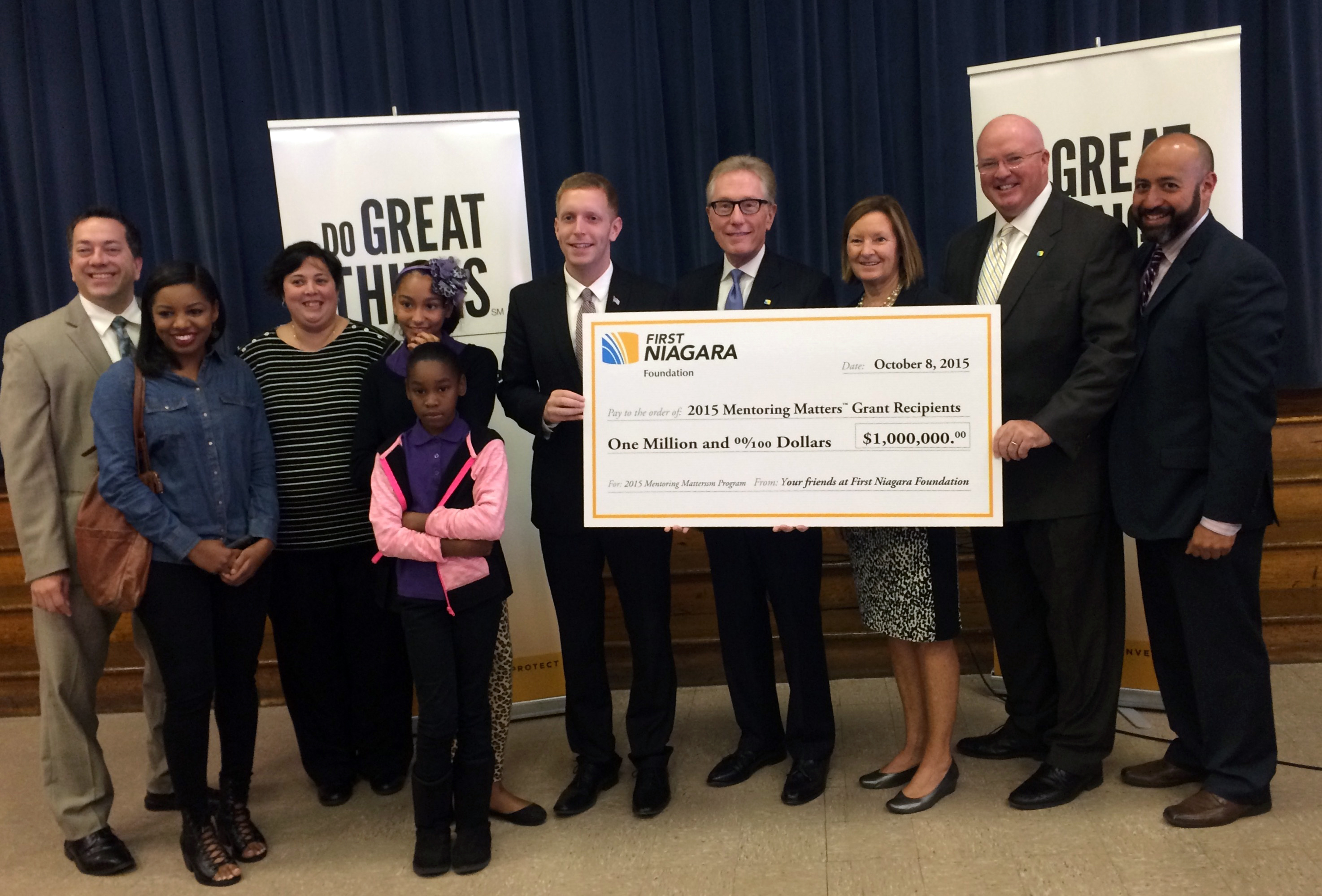 First Niagara Foundation Mentoring Matters grant announcement