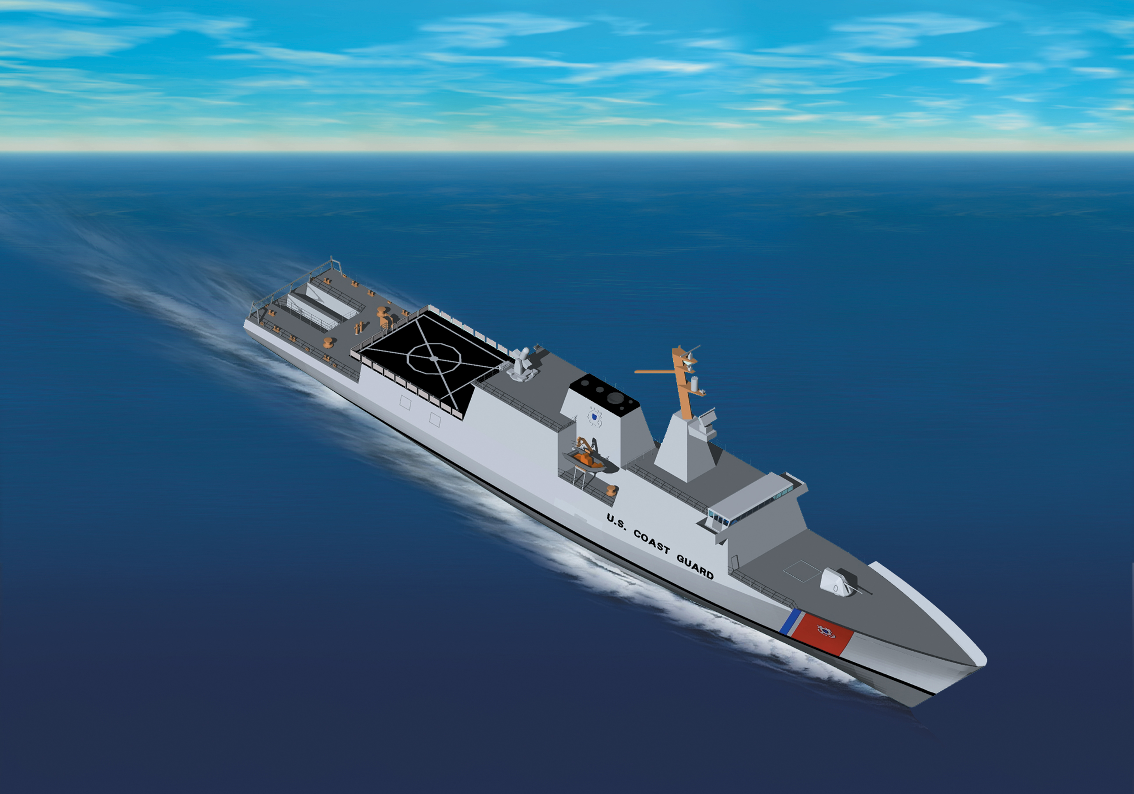 Artist's concept of new class of National Security Cutter