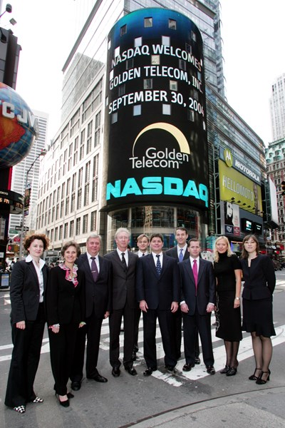 Golden Telecom and NASDAQ officials