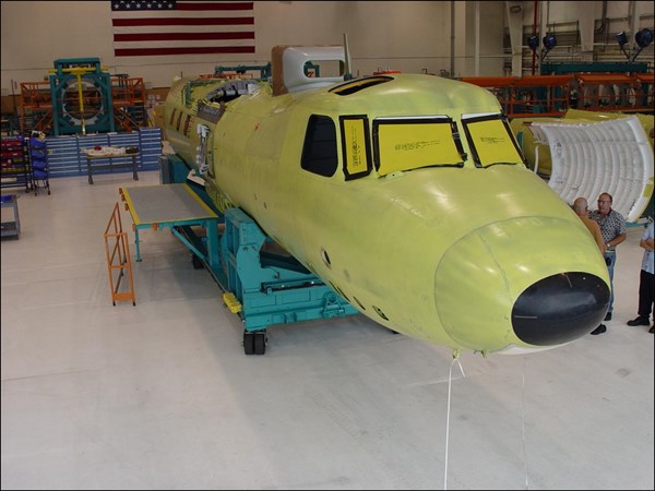 First E-2D Fuselage Join