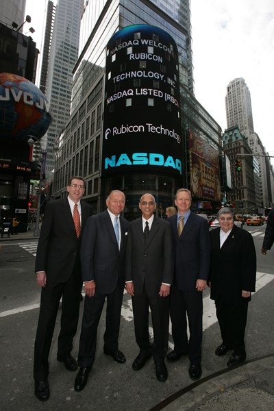 Rubicon Technology Opens NASDAQ Market