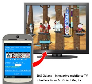 TV ASAHI and Artificial Life<br>Introduce Mobile Participation TV Show In Japan