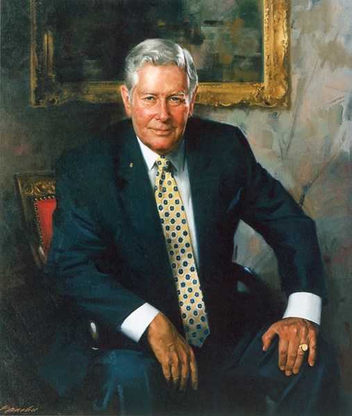 Portrait of Lewis R. Holding, retired Chairman and CEO