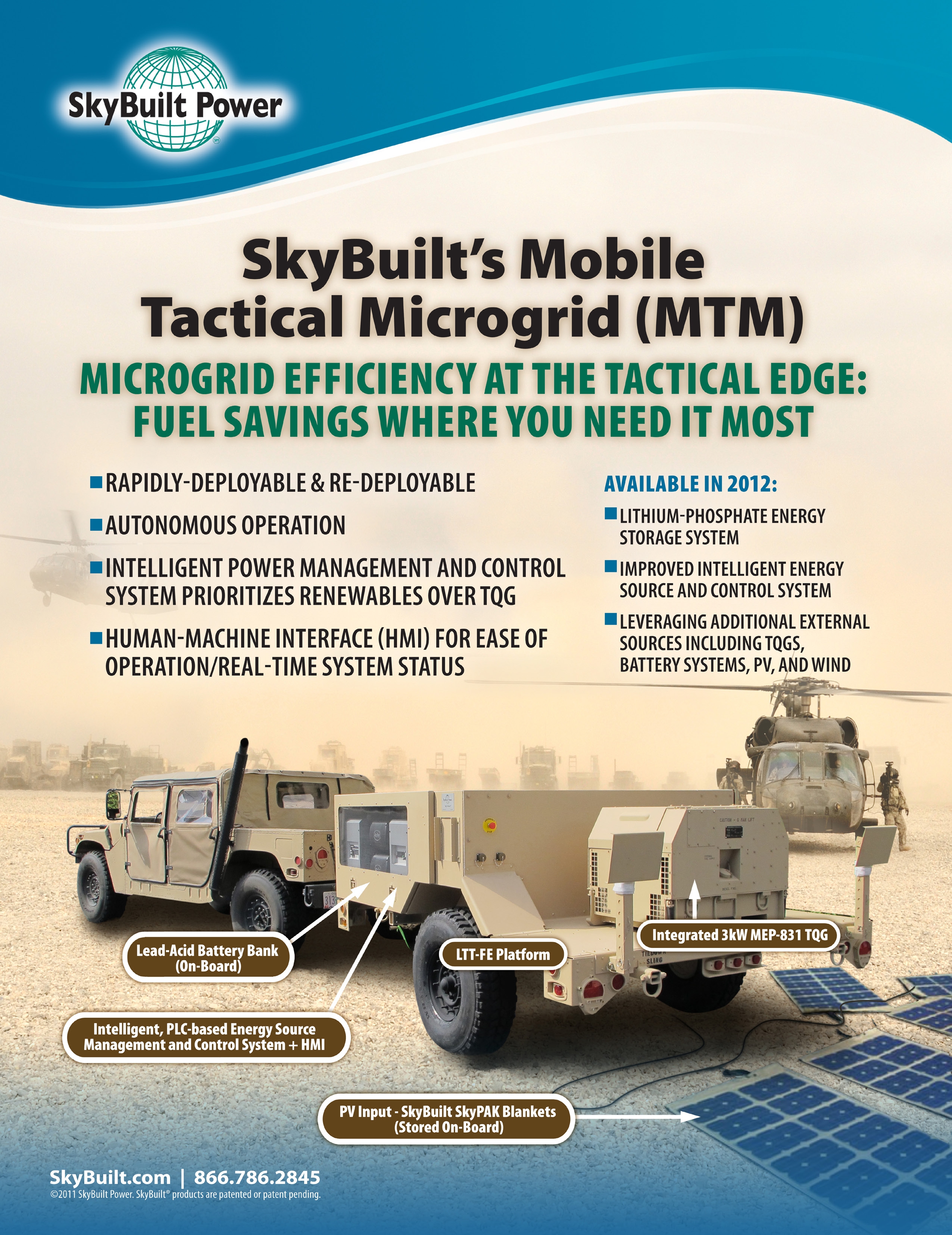 SkyBuilt's Mobile Tactical Microgrid (MTM)