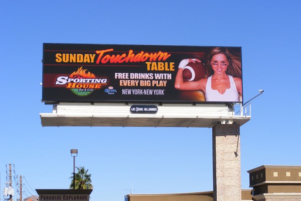 Las Vegas Billboard's Daktronics-Manufactured Digital Billboard
