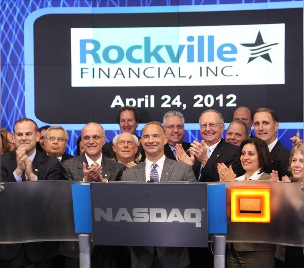 Rockville Financial, Inc. Rings NASDAQ Closing Bell - April 24, 2012