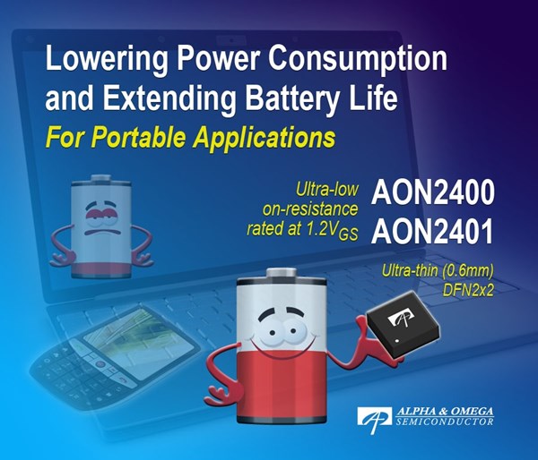 Alpha and Omega Semiconductor 8V Power MOSFETs
