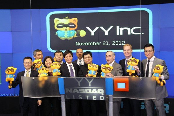 YY Inc. rings The NASDAQ Stock Market Opening Bell