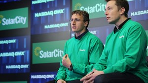 SolarCity CEO Lyndon Rive and Chairman Elon Musk